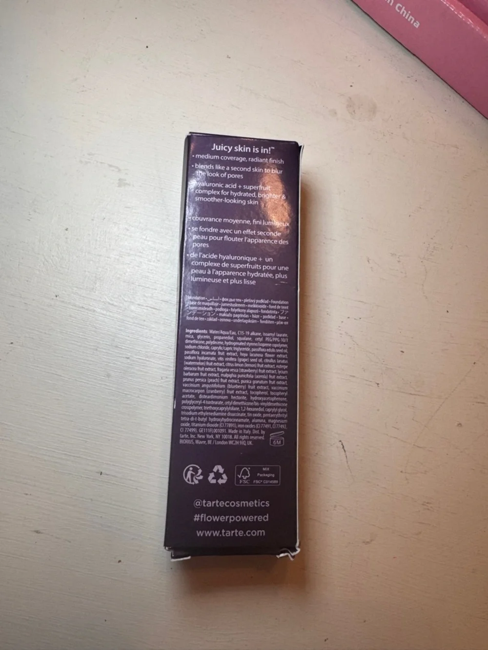 NIB— tarte Maracuja Juicy Glow Tint (unopened)
